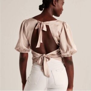 Abercrombie & Fitch Elegant Cream Women's Top